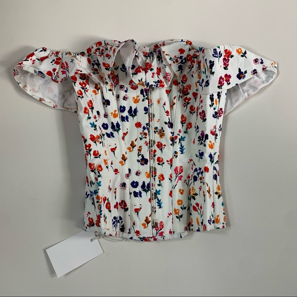 Corset Story Floral Ditsy Cotton Corset Top